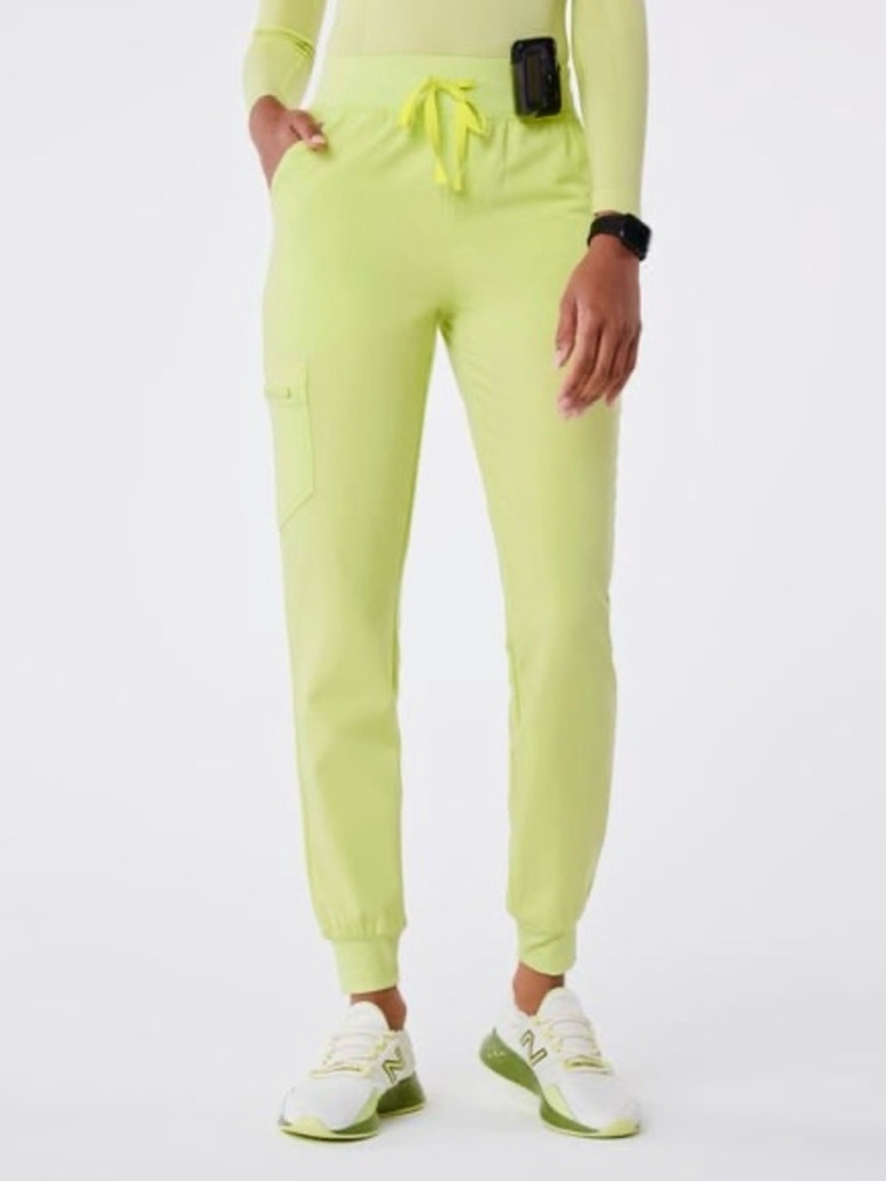 Figs Zamora High Rise Sea Mist Jogger Scrub Pant